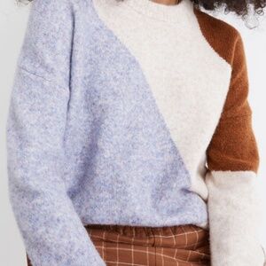 Madewell Cedarbrook Pullover in Heather Chalk